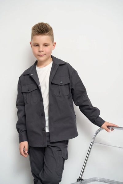 Костюм для хлопчика темно-сірий