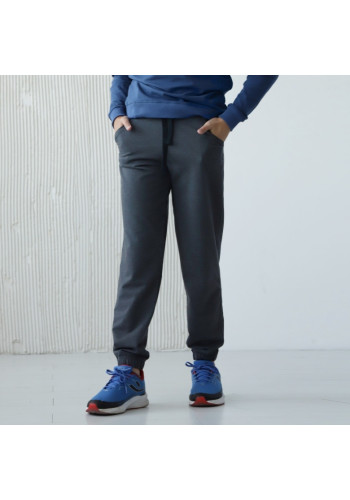 sports pants for boys 140-164 gray