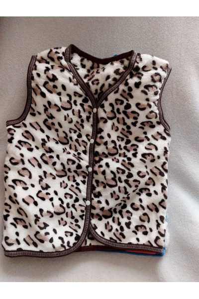 leopard vest for a girl