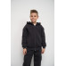 warm suit with a zipper for a boy dark gray