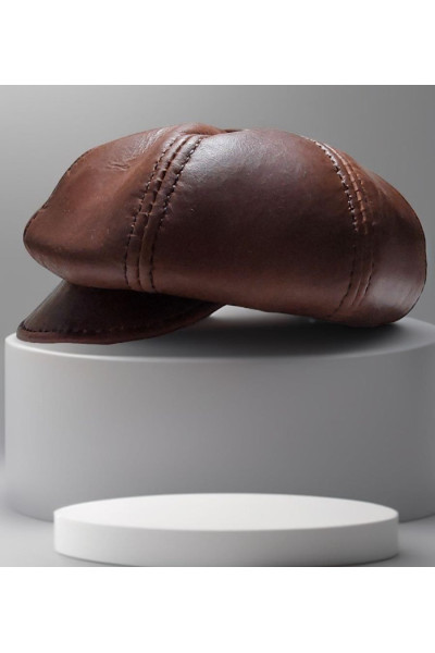 Leather cap