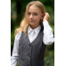 suit for girls dark gray