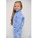 Warm sports suit for a girl blue