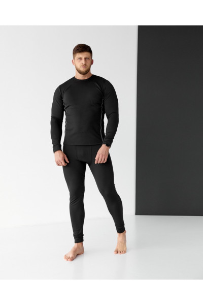 men's thermal underwear black