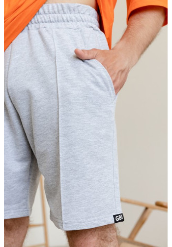 grey men's shorts