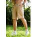 Men's suit shorts and T-shirt beage
