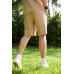 Men's suit shorts and T-shirt beage