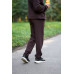 men's warm suit brown