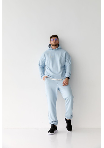 Спортивний костюм для чоловіків без застібок блакитний