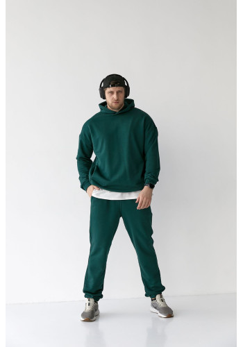 Спортивний костюм для чоловіків без застібок зелений