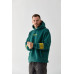 warm hoodie for men with embroidery green