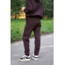 warm suit with a hood brown