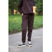 warm suit with a hood brown