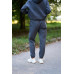 warm suit with a hood dark gray