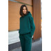 warm suit with a hood green