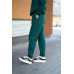 warm suit with a hood green