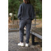warm suit without a hood dark gray