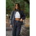 warm suit without a hood dark gray
