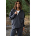 warm suit without a hood dark gray