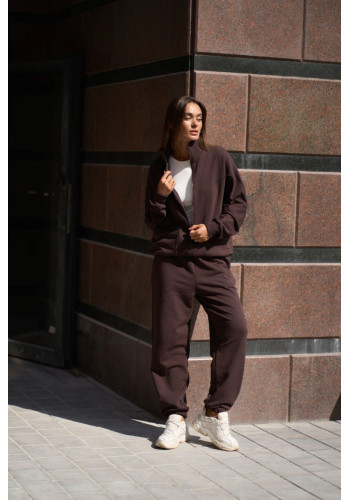 women's suit brown