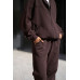 women's suit brown