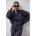 women's suit dark gray