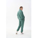 women's suit dark mint