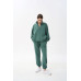 women's suit dark mint