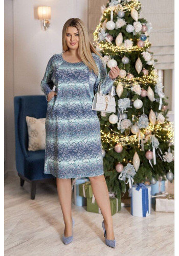 Grey floral dress for women