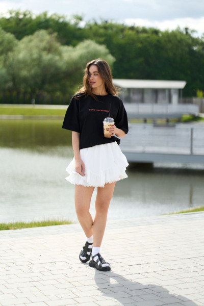 Шорти спідниця білі