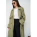 women's pistachio trench coat