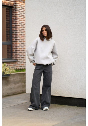 warm hoodie for women gray