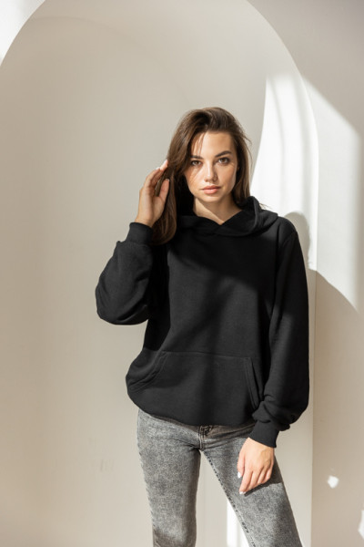 women's hoodie black