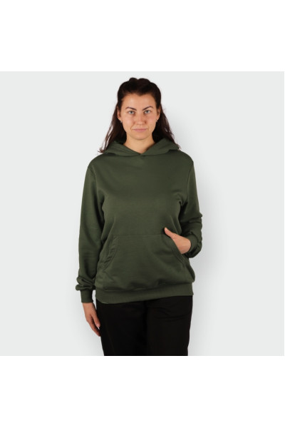 women's khaki hoodie