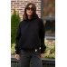 warm hoodie for women black