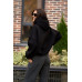 warm hoodie for women black