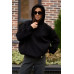 warm hoodie for women black