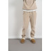 beige fleece tracksuit