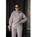 fleece tracksuit light gray