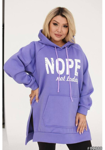 warm oversized tracksuit in lilac
