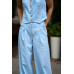 women's pants blue